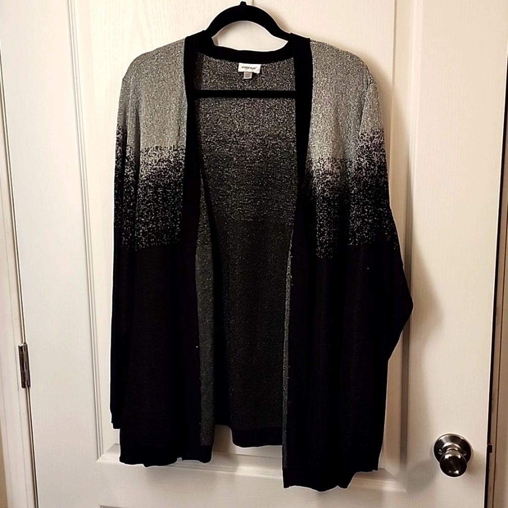 Black and Silver cardigan 26/28